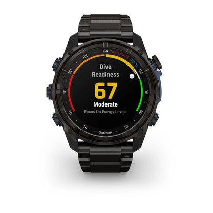 Garmin Descent Mk3i 51mm Dive Computer – Carbon Grey DLC Titanium Bezel & Band (Air Integration)