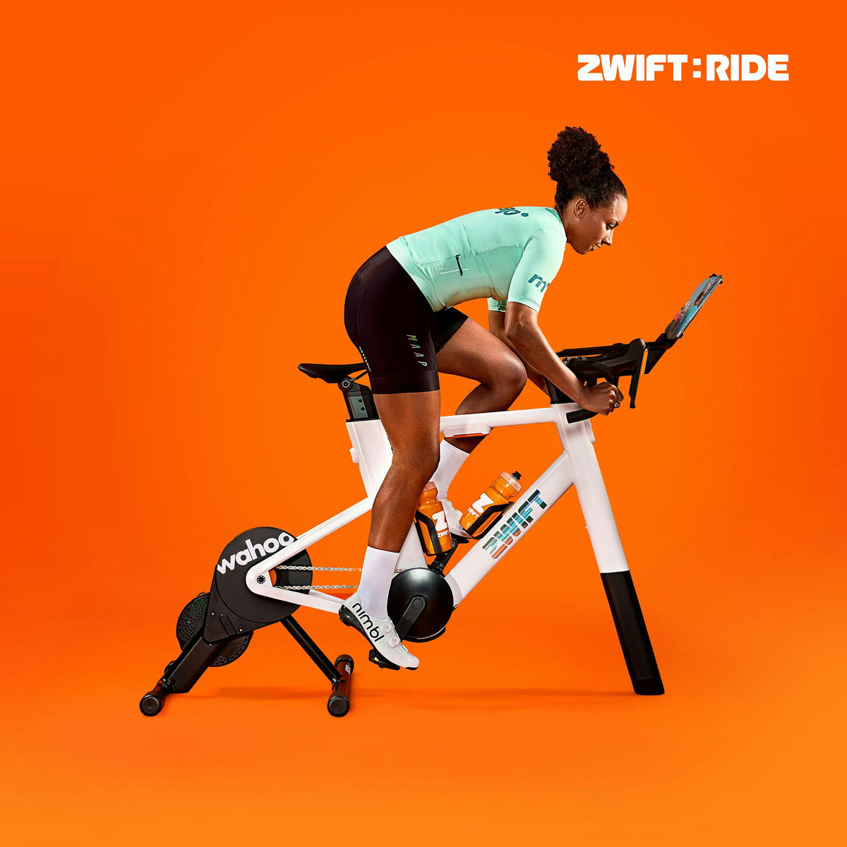 Zwift Ride with Wahoo KICKR CORE 2 Smart Trainer – Indoor Cycling Bundle with Virtual Shifting, WiFi & Race Mode