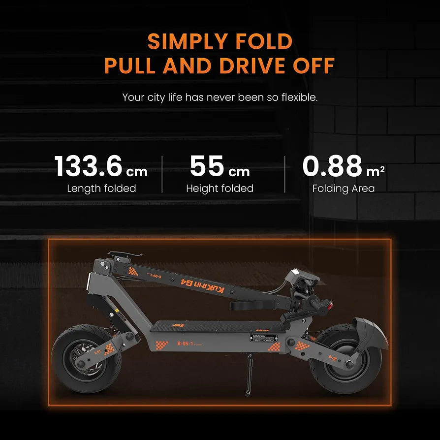 KUKIRIN G4 electric scooter LED lighting and turn indicators